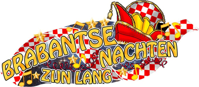 Carnaval wanddecoratie bord Brabantse nachten zijn lang 59 x 27 cm