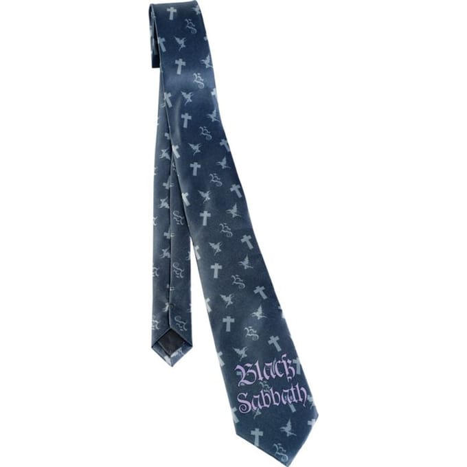 Black Sabbath Cross Heren Stropdas - meerkleurig - Standard