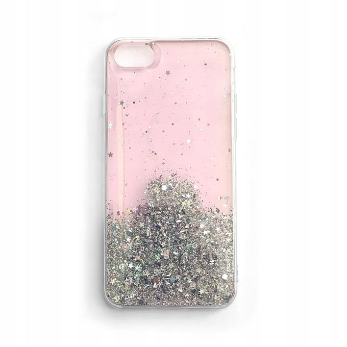 Wozinsky Star Glitter glanzende hoes met glitter Samsung Galaxy M31s roze