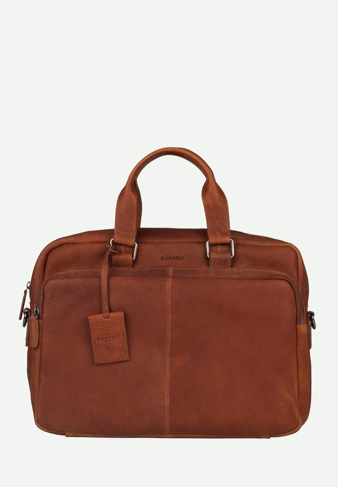 Burkely Fundamentals Antique Avery Workbag 15.6" - Laptoptas - Volwassenen - Cognac