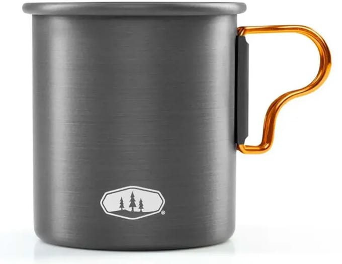 Merkloze Kampeerbeker 414 ml - lichtgewicht aluminium