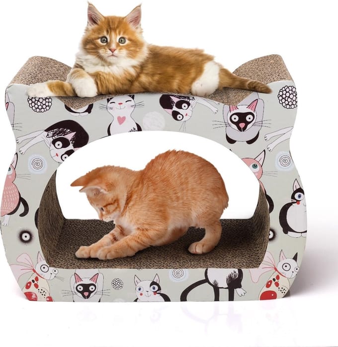 Nobleza Katten krabkarton - Groot krabkarton voor katten - Krab karton - 22x39x29 cm