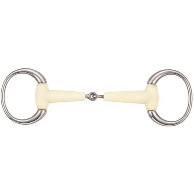 Paardenbit met enkele ronde ring Soyo Happy mouth