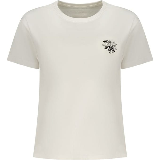 Pepe Jeans Baithiara T-shirt Met Korte Mouwen Wit L Vrouw