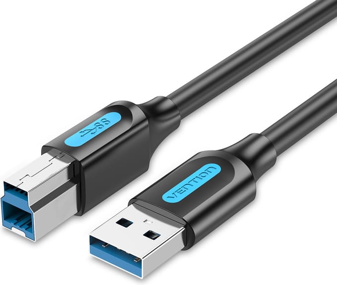 Vention Usb-Kabel 30A Voor Printer Scanner Kabel Usb B 3 Meter Zwart