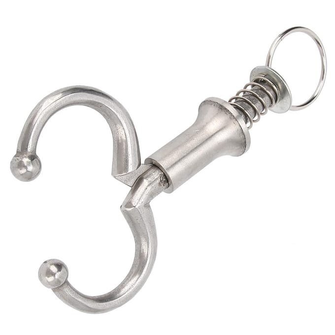 RVS Zelfborgend Type Runderneusring Koe Neusklem Landbouwwerktuig Accessoires gray