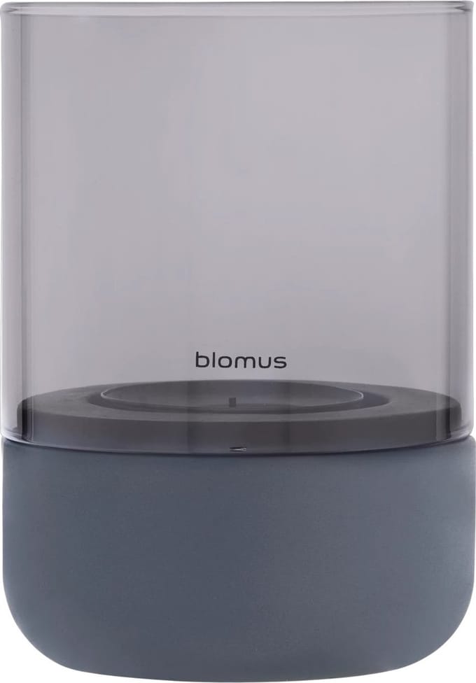 Blomus CALMA Windlicht - H 14 cm, Ø 10 cm (S) - Steel Gray