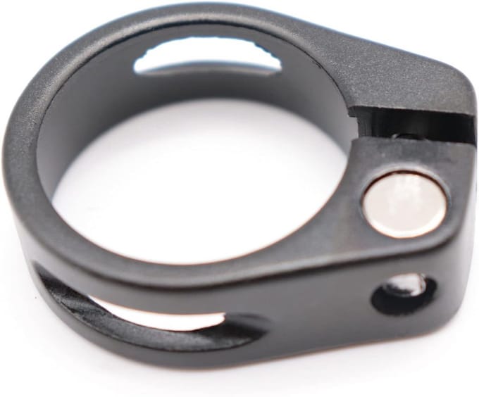 Super Light Aluminum Bicycle Saddle Clamp Saddle Clamp 31.8mm (Black) - ShopVlot