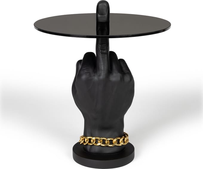 Bold Monkey Fother Mucker Bijzettafel Zwart