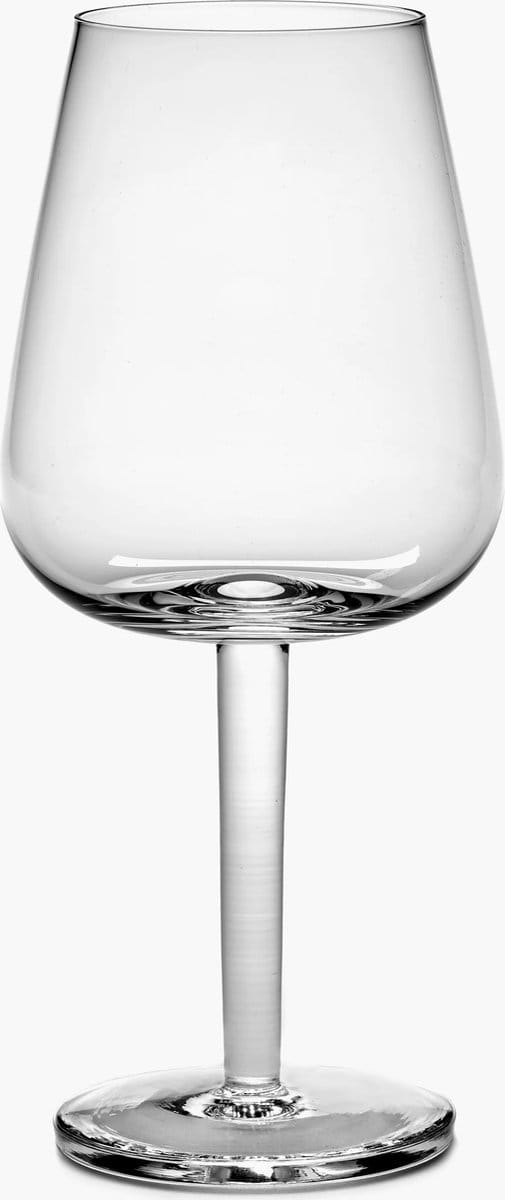 Serax Piet Boon Base witte wijnglas gebogen 50cl (set van 4 stuks)