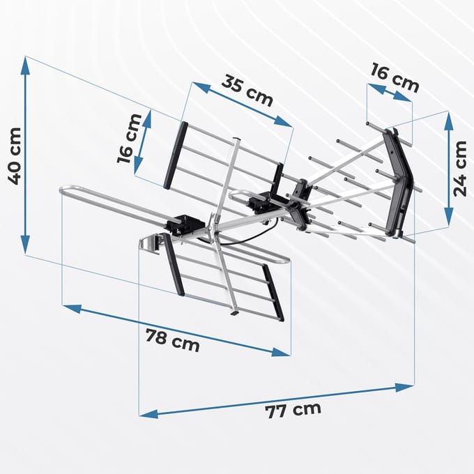 Berdsen BD-950 - Buitenantenne - 4K Ultra HD - Richting
