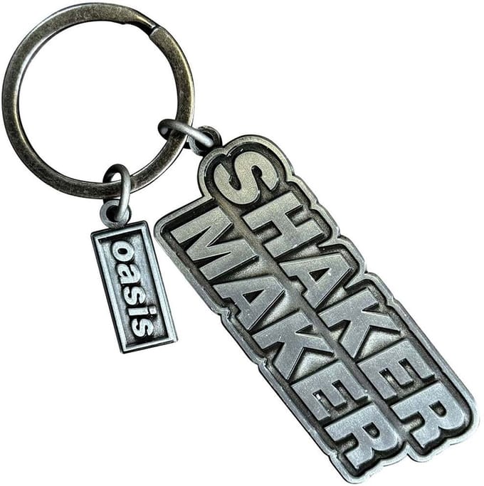 Oasis - Shakermaker Decca Logo Charm Sleutelhanger - Zilverkleurig
