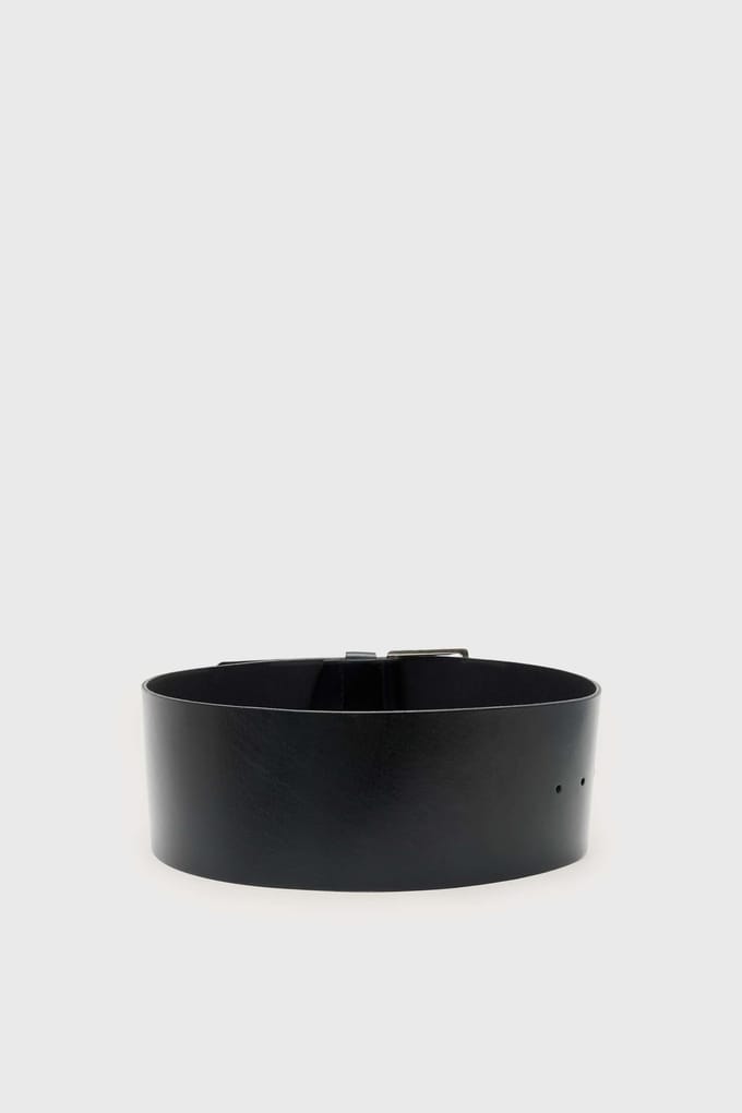 AllSaints Mim Hip Belt Black/warm Silver Größe: S | Gürtel Outlet | Damen | Grau