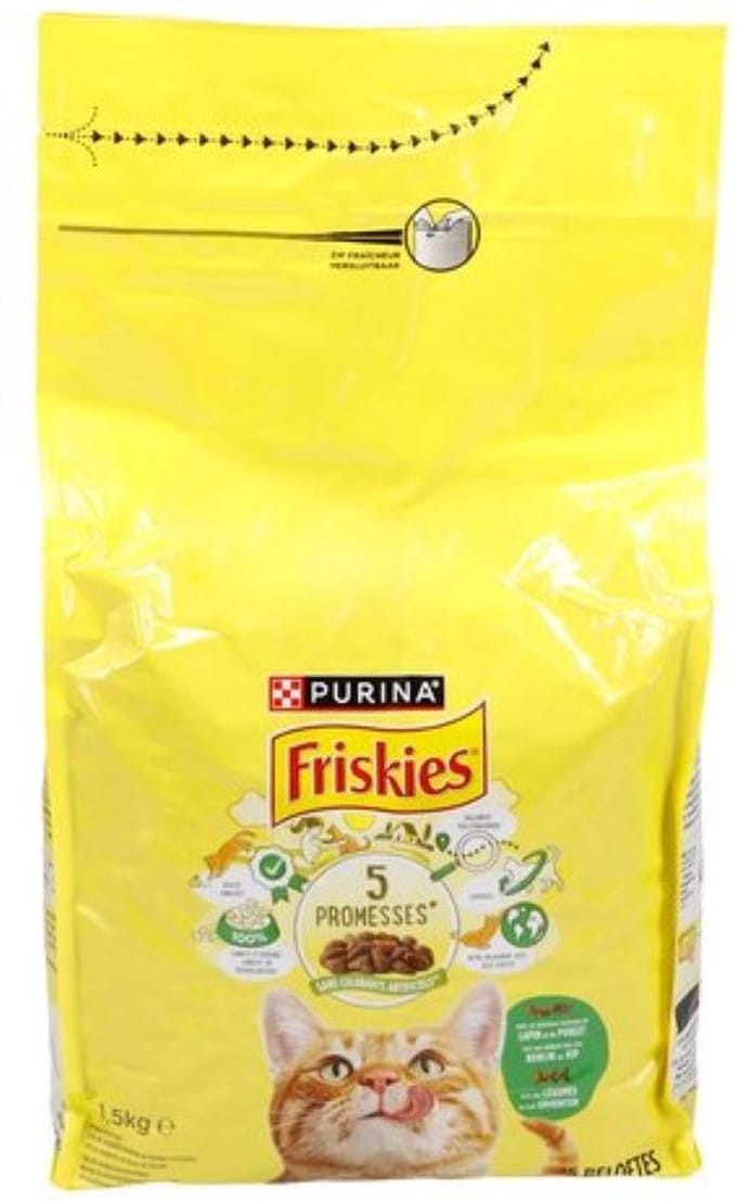 FRISKIES volwassen kat konijn&kip 1.5kg