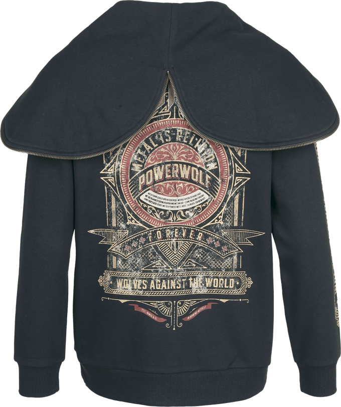 Powerwolf EMP Signature Collection Dames Vest met capuchon - zwart - S