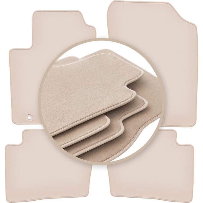 PREMIUM beige matten voor: Hyundai i20 I hatchback 2008-2014