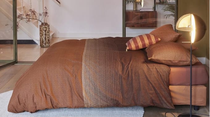 Beddinghouse Demi dekbedovertrek - Lits-Jumeaux - 240x200/220 cm - Steenrood
