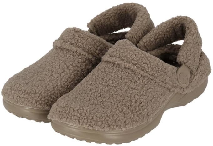 Apollo dames cloq / slipper - beige - teddy - maat 41/42
