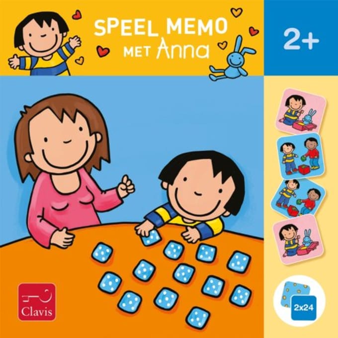 Speel memo met Anna. 2+