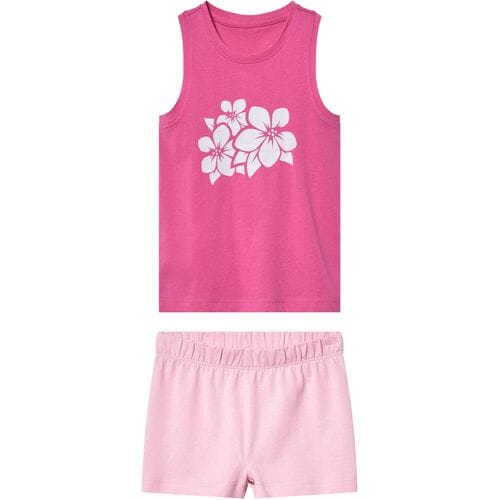 LUPILU Korte kinderpyjama (Donkerroze/roze, 110/116)