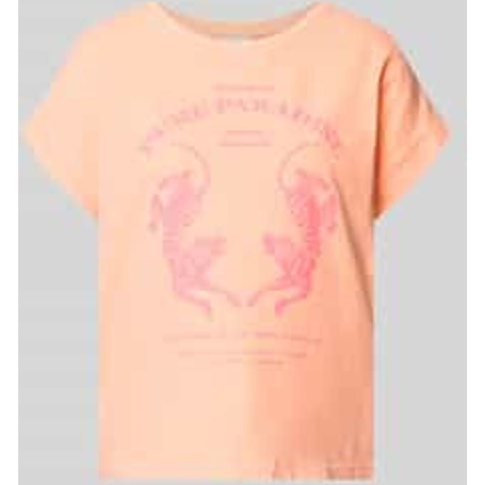 regular fit T-shirt met motiefprint