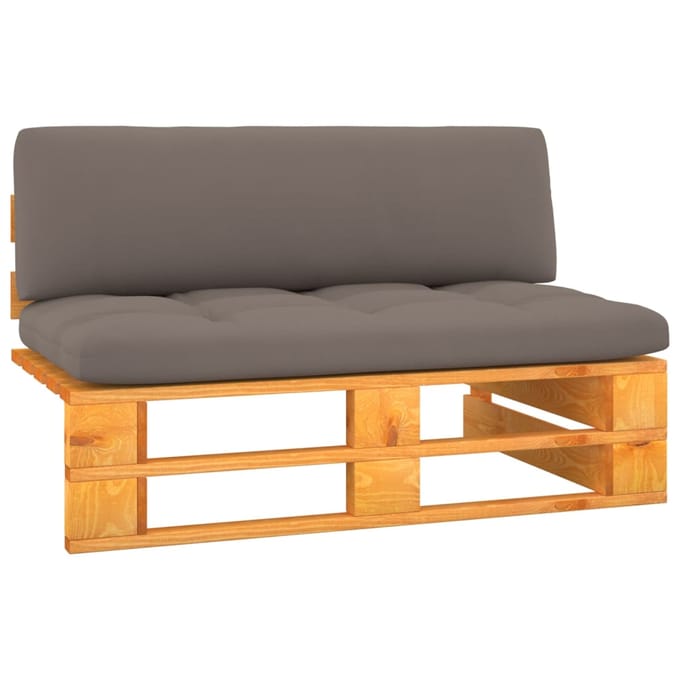 vidaXL - Tuinmiddenbank - pallet - honingbruin - geïmpregneerd - grenenhout