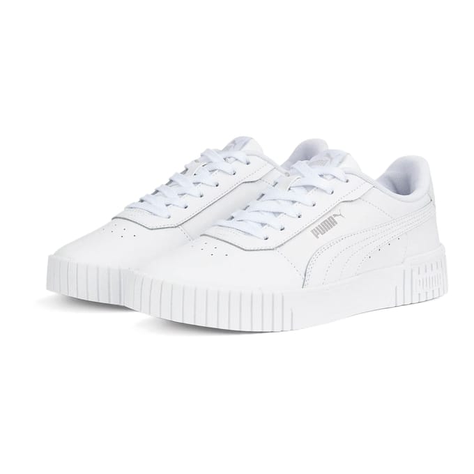PUMA Carina 2,0 Dames Sneakers - Wit/Zilver