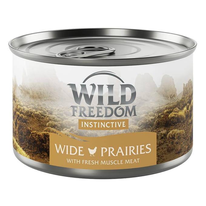 6 x 140 g Wild Freedom Instinctive Wide Praries - Kip Katten Natvoer