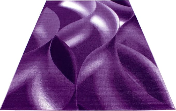 Modern laagpolig vloerkleed Plus - paars 8008 - 80x150 cm