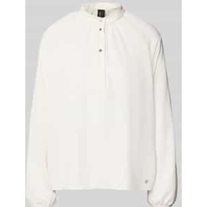 Regular fit blouse met opstaande kraag