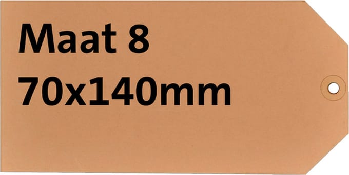 Label HF2 karton Nr8 200gr, 70x140mm 1000 st,