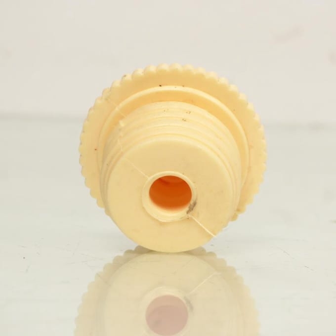 Bouchon de réservoir d'essence crème Ø29mm a pousser pour mobylette Peugeot 103