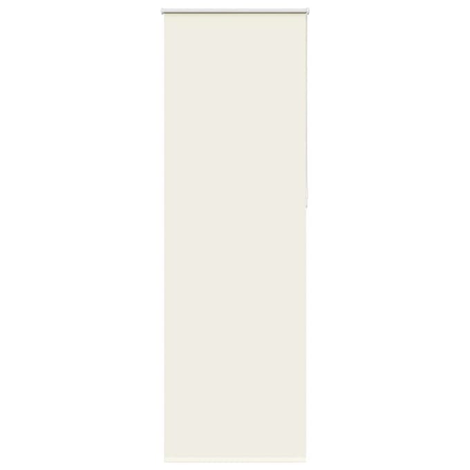vidaXL - Rolgordijn - verduisterend - gebroken - wit - 85x210 - cm - stofbreedte