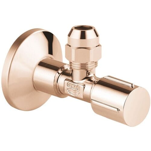 GROHE hoekstopkraan knel 1/2x3/8 m. metalen greep warm sunset