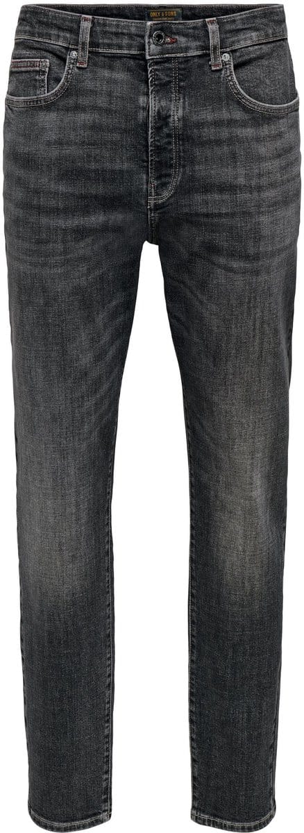 ONLY&SONS - ONSYOKE TAPERED BLACK 6598 CRO DNM - Heren - Jeans