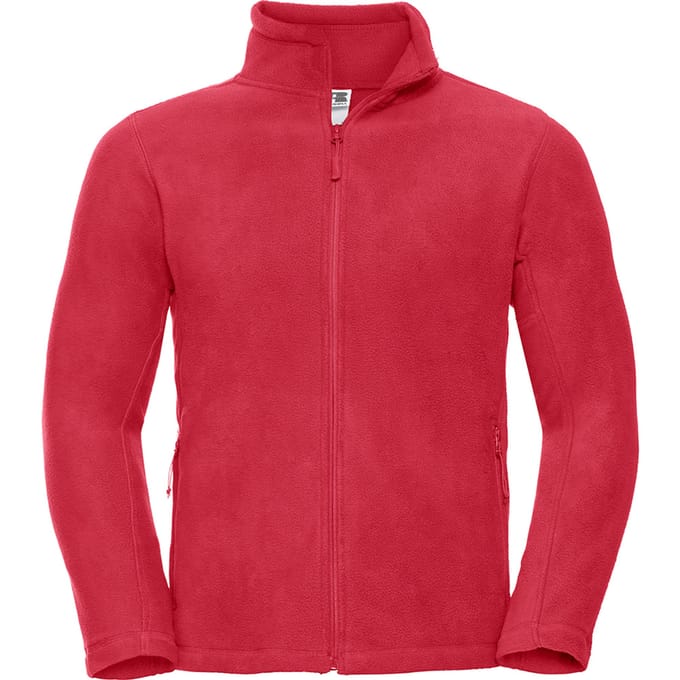 Russell Heren Full Zip Outdoor Fleece Jacket (Klassiek rood)