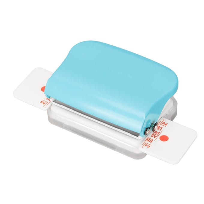 Handmatige Bindmachines Multifunctioneel 6 Gaten Cinch Boekbindmachine voor Thuis Kantoor Lichtblauw lichtblauwe kleur