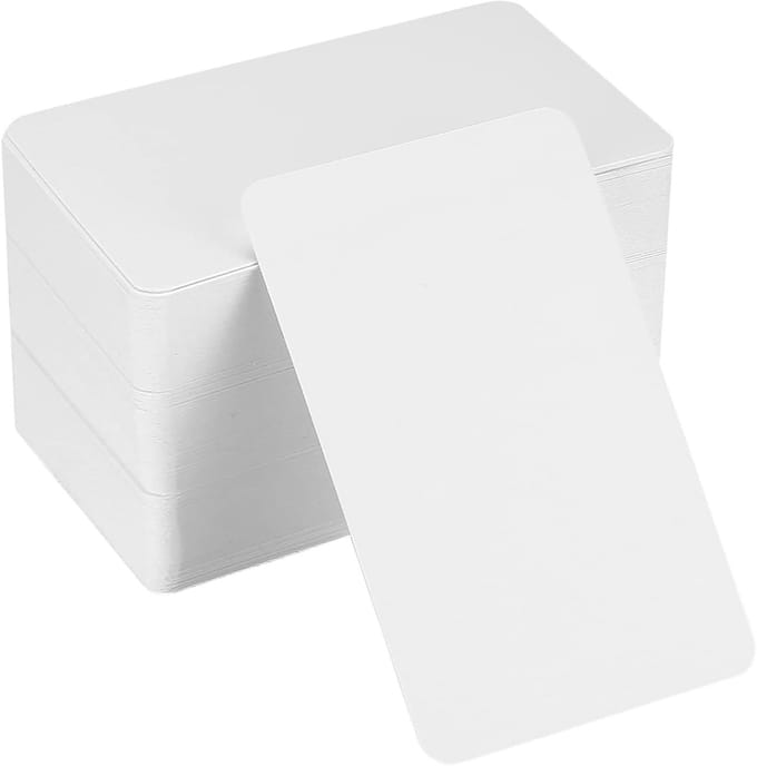 SolidKeus - Set van 150 Lege Kaartjes voor DIY Projecten (9x5.2 cm)