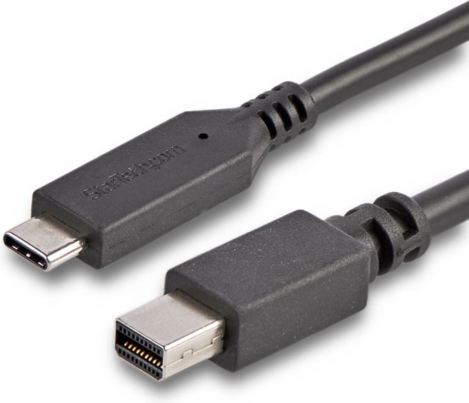 StarTech.com 1.8m / 6 ft USB-C Aan Mini DisplayPort Cable - 4K 60Hz - Zwart - Extern Video AV / multimedia paneel - STM32F072CBU6 - Zwart