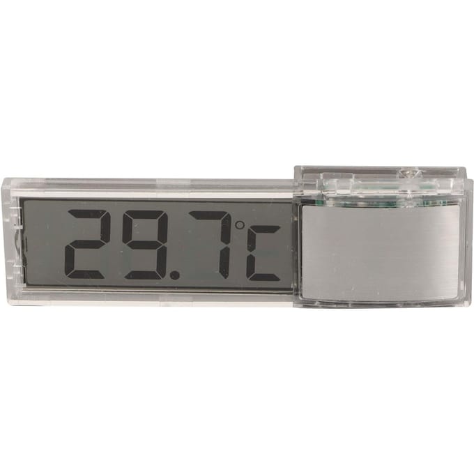 Aquarium Thermometer 3D LCD Digitale LED Vis Tank Thermometer voor Aquarium Accessoires gray