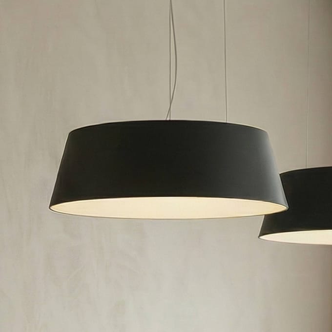 Lucande LED hanglamp Belsar, zwart, aluminium, CCT