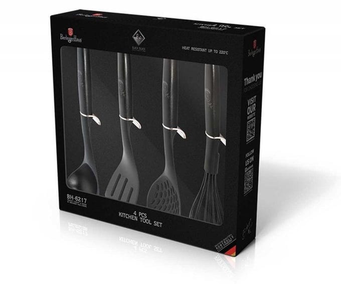 Berlinger Haus Black Silver Serie - Keukenset - Nylon - Antibacterieel - Hittebestendig