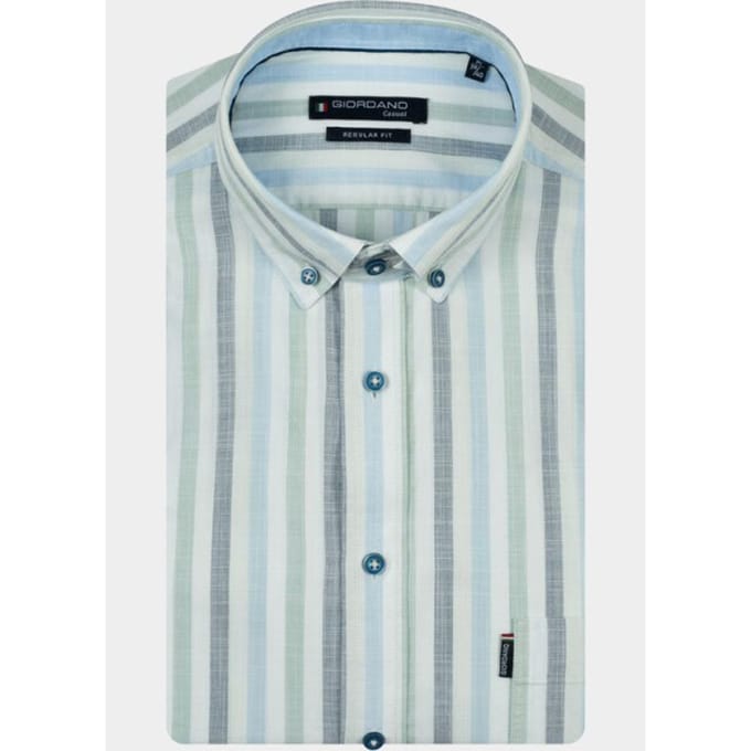 Giordano Overhemd heren Groen Ivy Long Sleeve Button Down F 617140/71