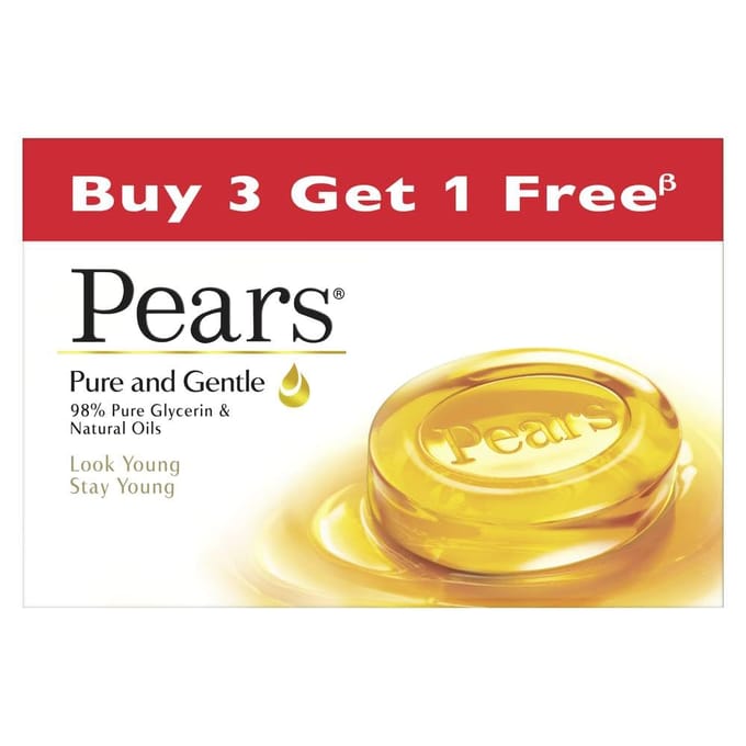 Pears Pure & Gentle Zeepblok 125 g red