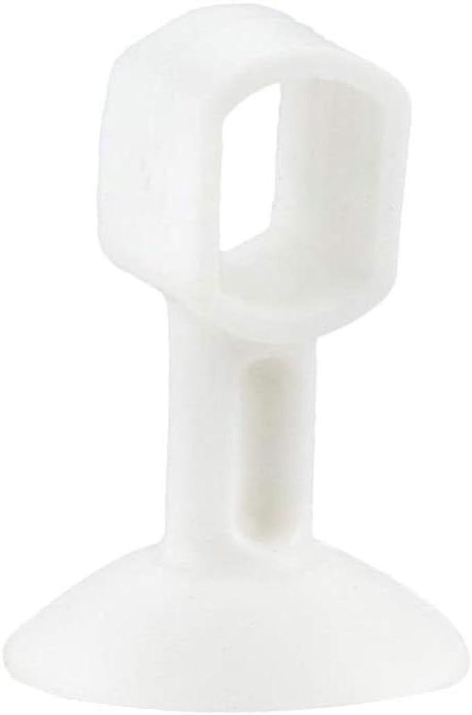 Rubberen deurknop - Deurstopper buffer - Muur beschermen - Ponsvrije montage - 5 stuks - Wit