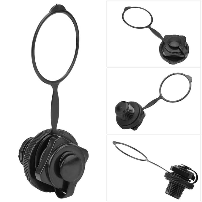 22mm Zwart Plastic Opblaasboot Vervangingsluchtventiel black