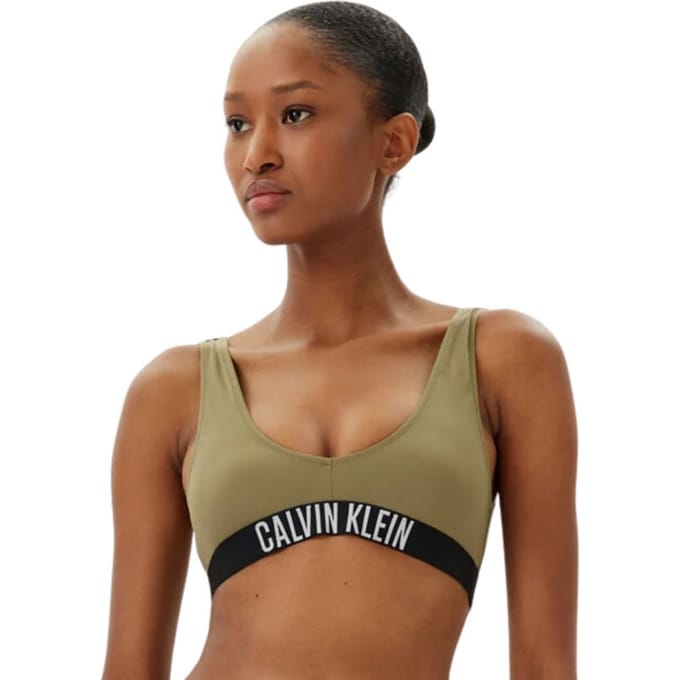 Calvin Klein Bralette-RP Bikinitop dames Groen S/36