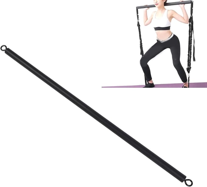 Lat Pulldown Bar - Kabelmachine Handvat - Kracht Training - Afneembaar Dubbel Haak Ontwerp - 56 cm - Zilver