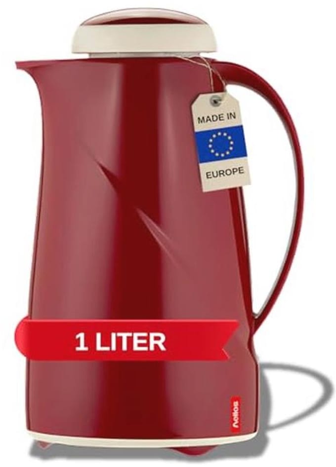 Vacuüm Kruik Rood 1 Liter - Ideaal voor Warmte en Comfort