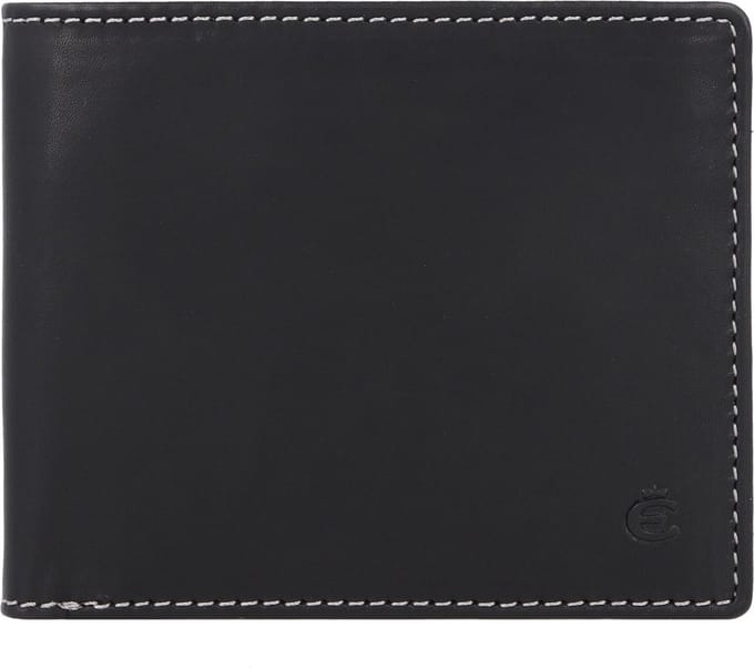 Esquire Dallas Portemonnee Leer 10 cm - Jongens - Horizontaal - schwarz
